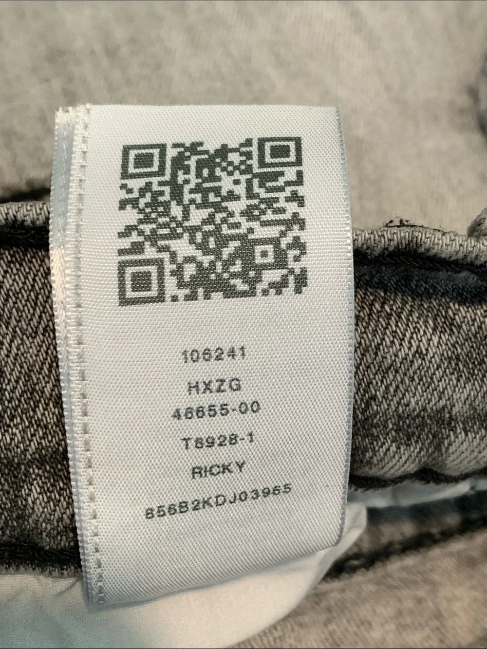 True Religion Men's Light Gray Washed Relaxed Jeans